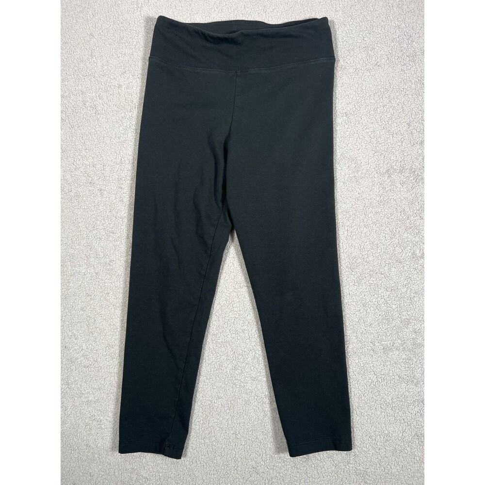 J.Crew Womens Leggings Cropped Capris High Rise Pull On Stretch Size M Black